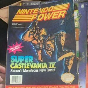 Nintendo Power Magazine number 32- Super Castlevania IV Blue Edition